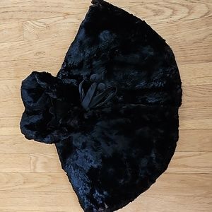 Child's rabbit fur cape